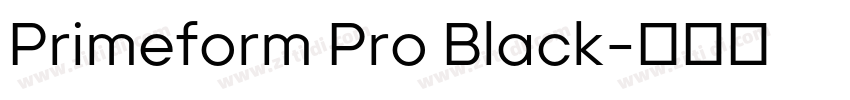 Primeform Pro Black字体转换